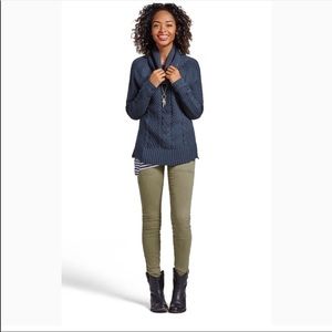 CAbi Cable Cowl Knit Sweater Small #3168